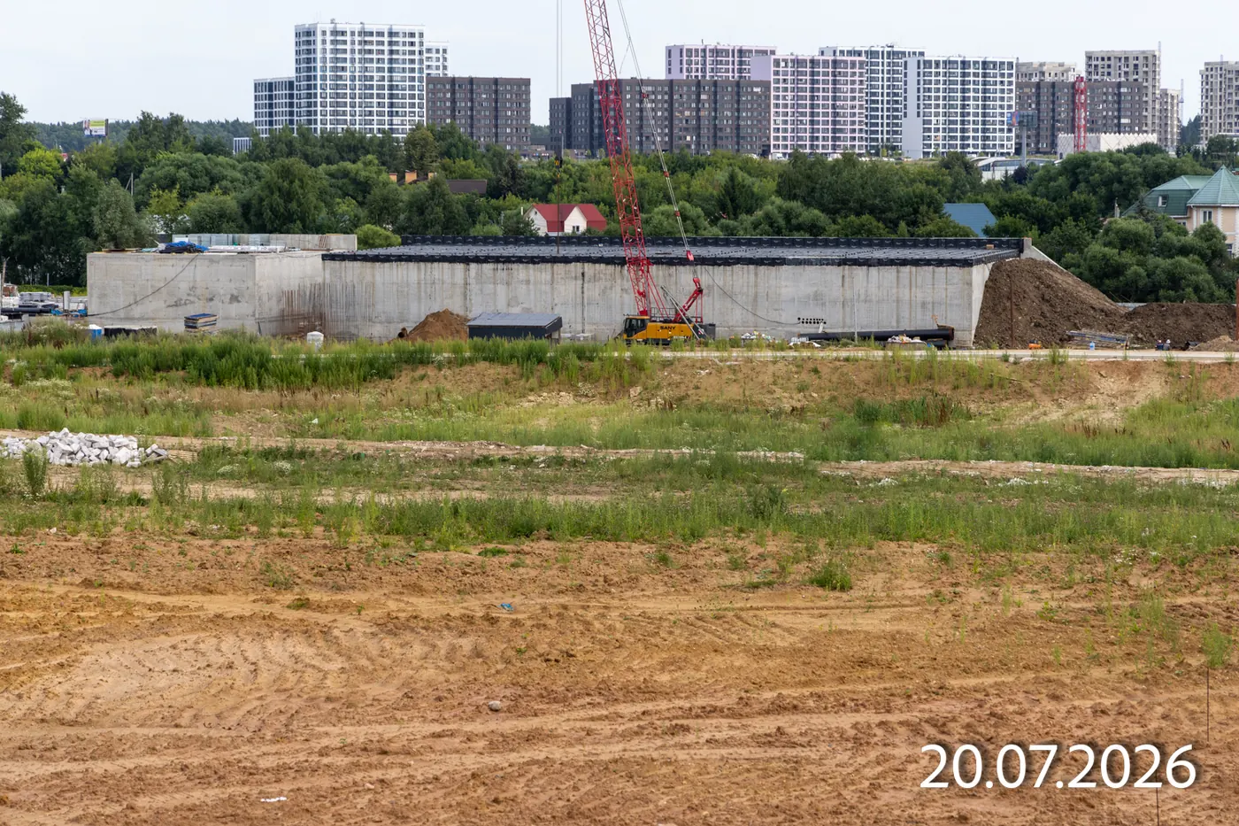 Ход строительства ЖК Деснаречье, июль 2026 — кадр 8 из 9