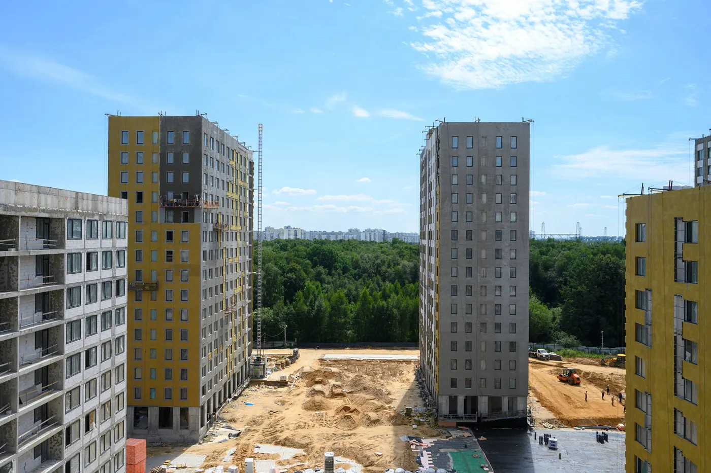 Ход строительства ЖК Левел Лесной (Level Лесной), июль 2026 — кадр 8 из 9