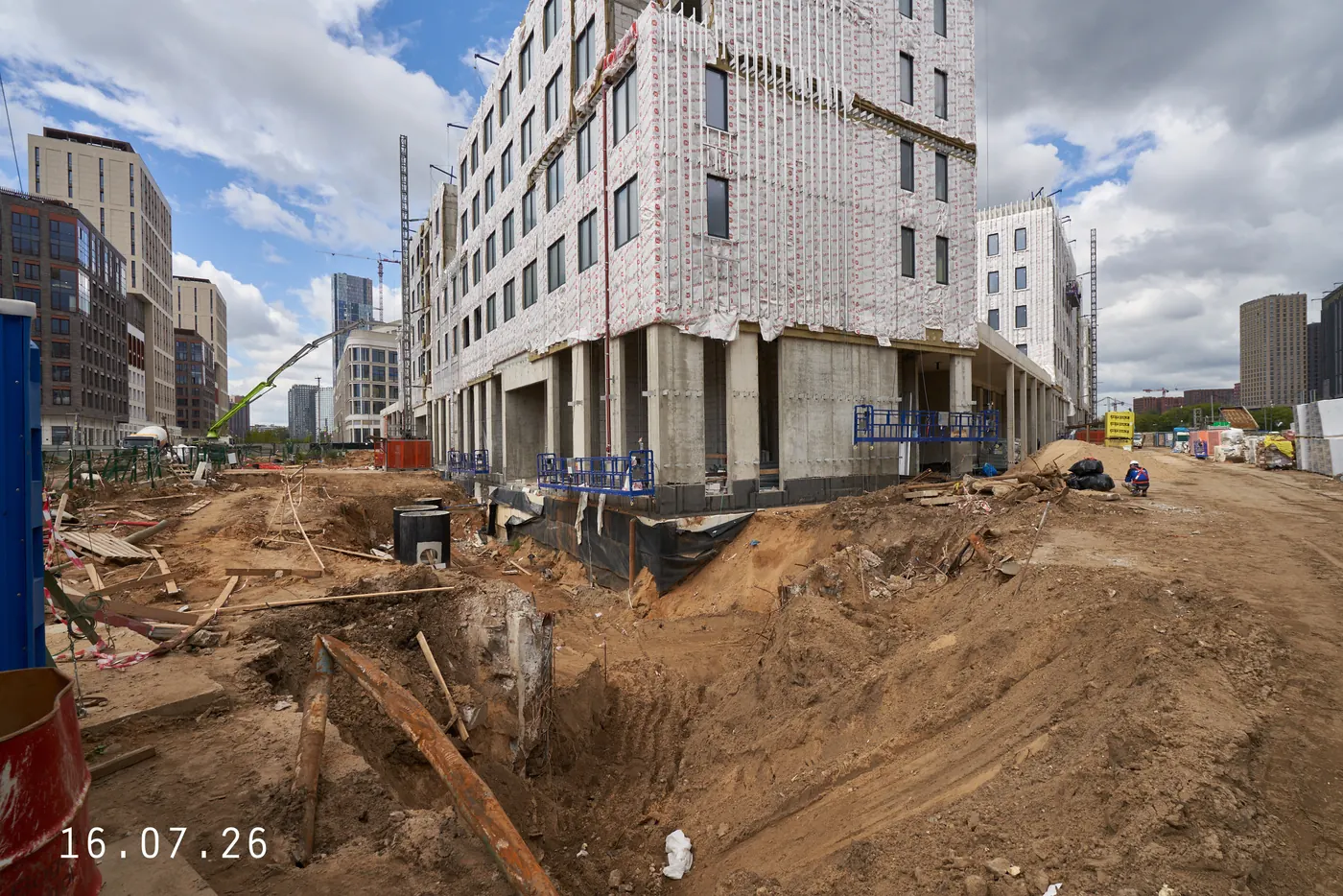 Ход строительства ЖК Шагал (Shagal), июль 2026 — кадр 8 из 9