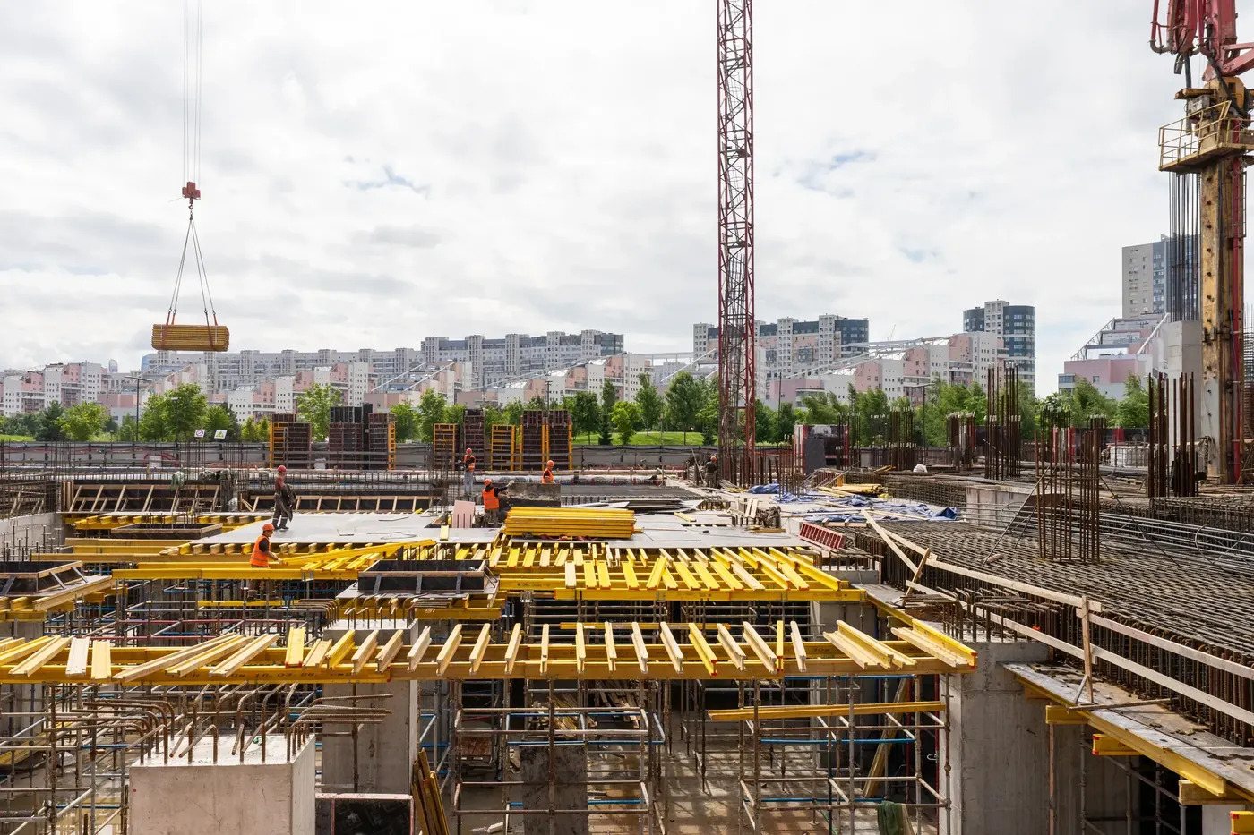 Ход строительства БЦ Стоун Ходынка (STONE Ходынка), июль 2026 — кадр 4 из 6