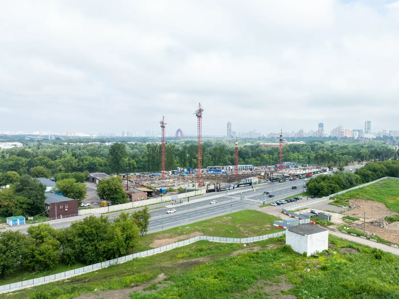 Ход строительства БЦ Стоун Мнёвники (STONE Мнёвники), июль 2026 — кадр 5 из 6