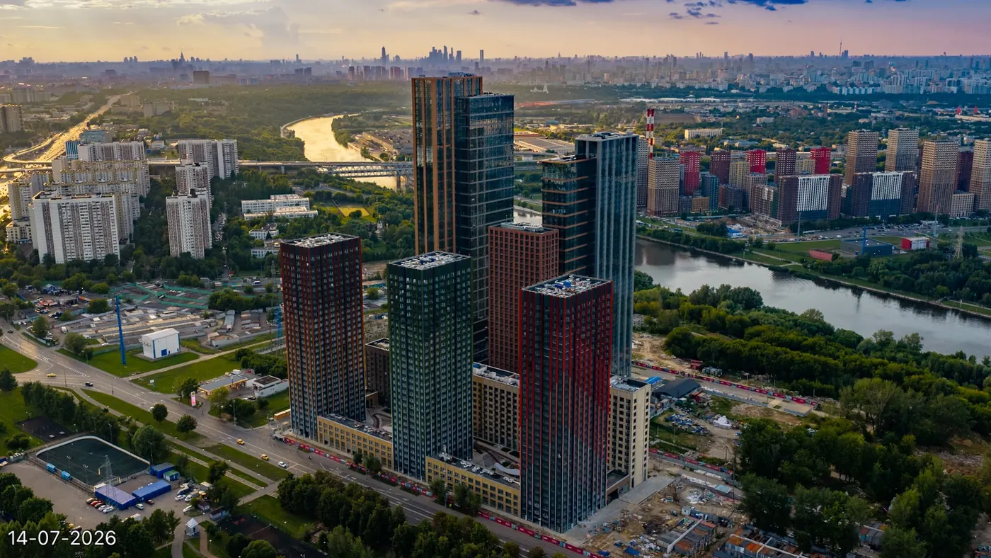 Ход строительства ЖК Вейв (ВЕЙВ), июль 2026 — кадр 9 из 9
